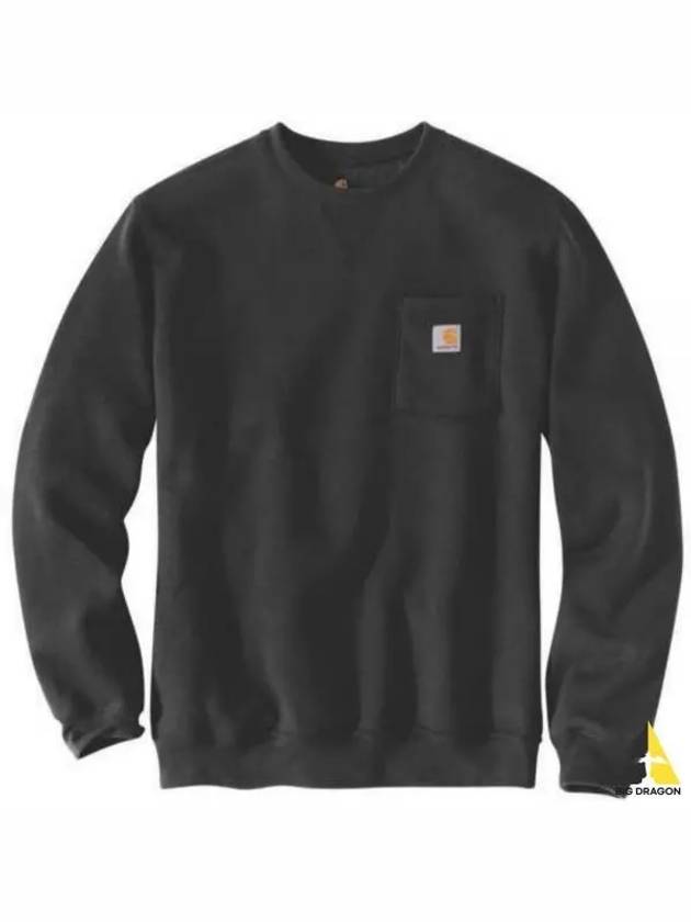 CREWNECK POCKET SWEATSHIRT 103852 001 Crew neck - CARHARTT - BALAAN 1