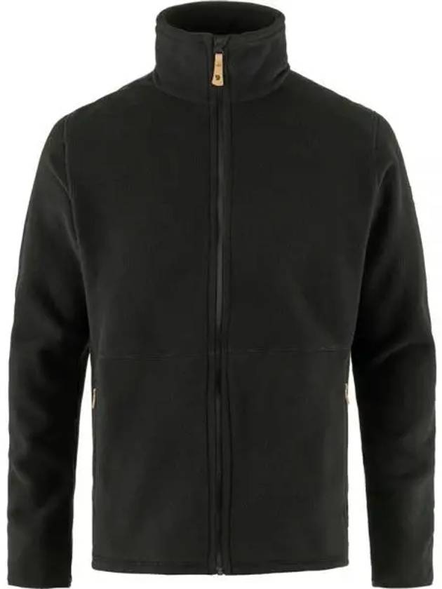 Men's Sten Fleece Zip-up Jacket Black - FJALL RAVEN - BALAAN 2