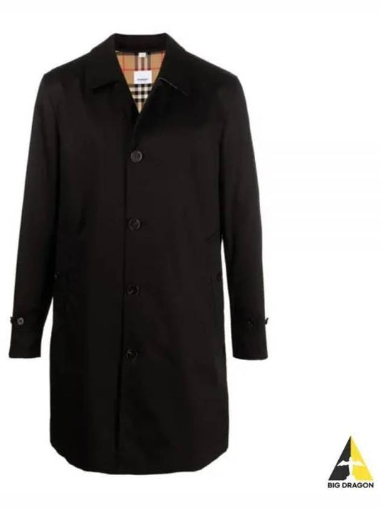 Cotton Inner Check Single Coat Black - BURBERRY - BALAAN 2