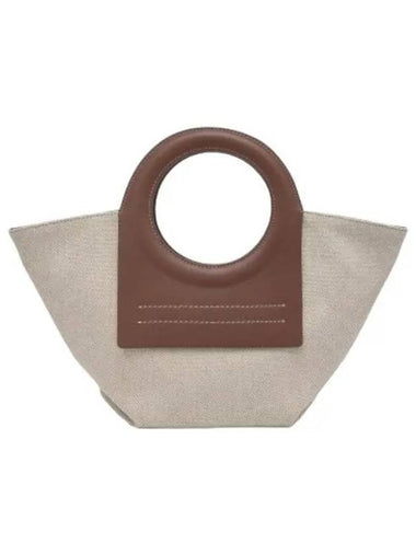 Mini Color Tote Bag Beige Chestnut - HEREU - BALAAN 1