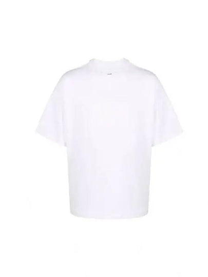 Big Logo Short Sleeve T-Shirt White - AMI - BALAAN 2