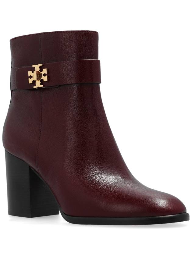 Tory Burch Leather Ankle Boots, Women's, Burgundy - TORY BURCH - BALAAN 4