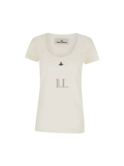 ORB Lollo Short Sleeve T-Shirt White - VIVIENNE WESTWOOD - BALAAN 2