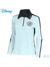 color combination zip-up long sleeve collar t-shirt DN1LTS004 - DISNEY GOLF - BALAAN 1