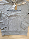 Denim Fleece Hoodie Grey - POLO RALPH LAUREN - BALAAN 8