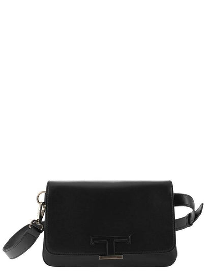 T Timeless Mini Leather Belt Bag Black - TOD'S - BALAAN 2