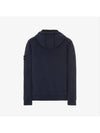 Wappen Patch Cotton Fleece Hoodie Navy - STONE ISLAND - BALAAN 3