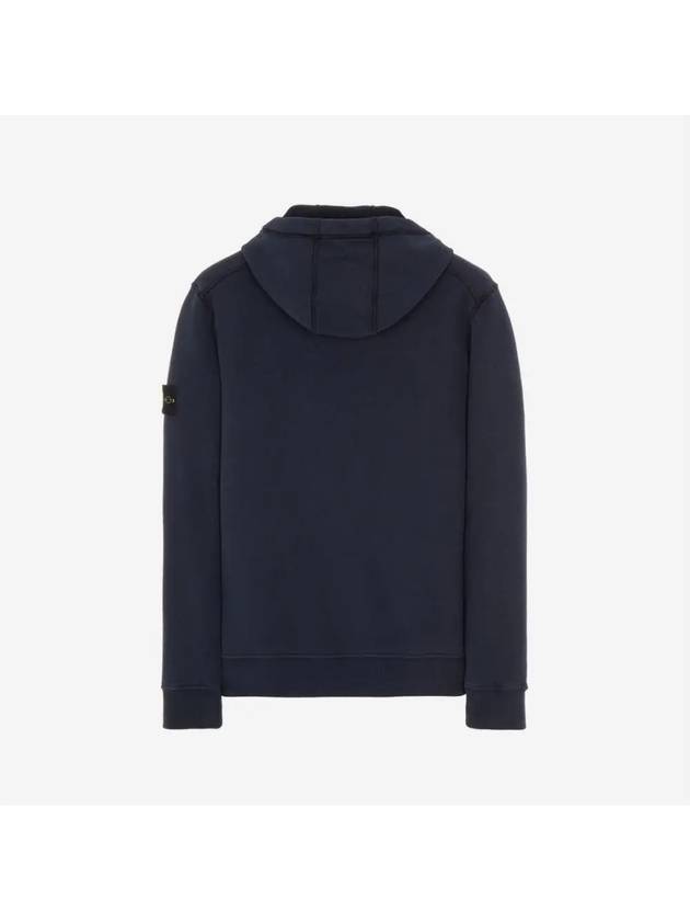 Wappen Patch Cotton Fleece Hoodie Navy - STONE ISLAND - BALAAN 3