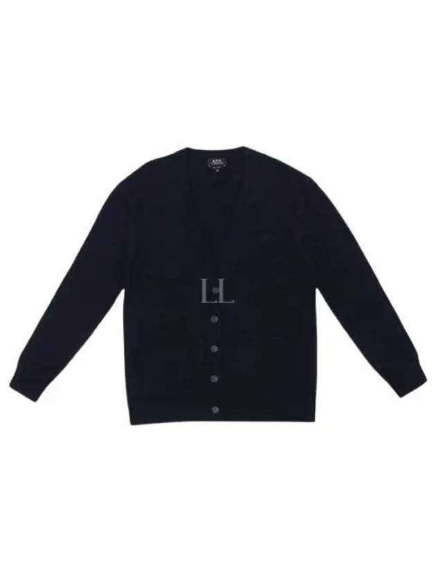 Men's Theo Wool Cardigan Navy - A.P.C. - BALAAN 2