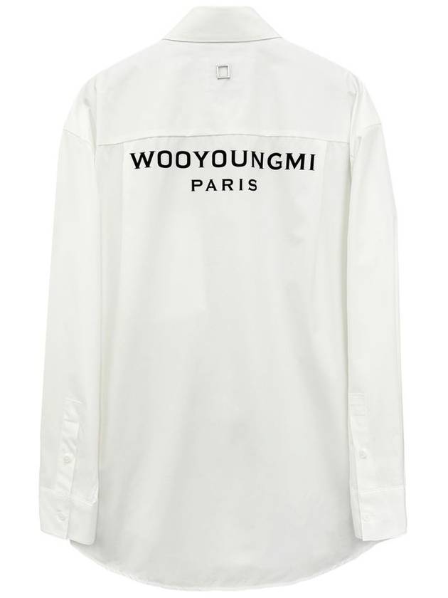 Cotton Back Logo Shirt White W243SH07811W - WOOYOUNGMI - BALAAN 3