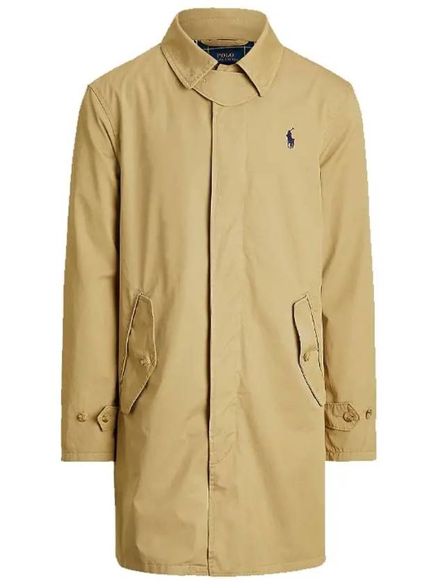 Regular Fit Twill Walking Single Coat Beige - POLO RALPH LAUREN - BALAAN 2