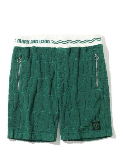 Men's Fader Pile Shorts Green - MARK & LONA - BALAAN 2