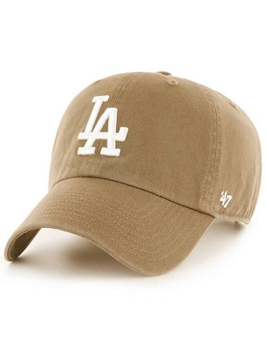 Ball Cap Premium Line LA Big Logo MLB Hat Baseball Camel - 47BRAND - BALAAN 1