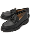 Salvatore Men's Gancini Ornament Moccasin Loafers Black - SALVATORE FERRAGAMO - BALAAN.