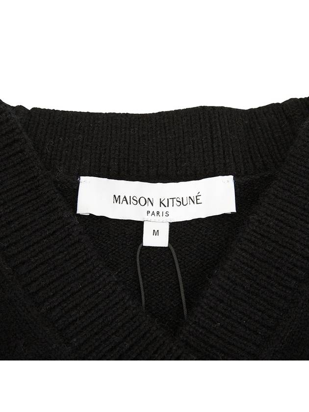 Baby Fox Patch Boxy Cardigan Black - MAISON KITSUNE - BALAAN 10