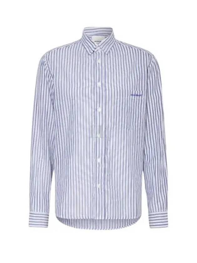 Jasolo Striped Long Sleeve Shirt Blue - ISABEL MARANT - BALAAN 2