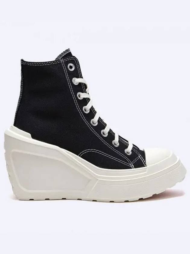 Chuck 70 De Luxe Wedge High Top Sneaker Black - CONVERSE - BALAAN 2