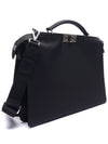 Nylon Medium Peekaboo I See You Brief Case Black - FENDI - BALAAN.