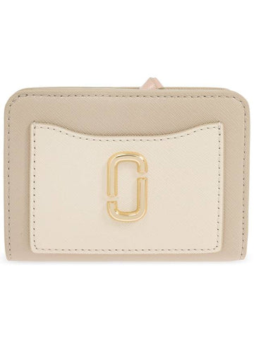 Marc Jacobs Leather Wallet 'Snapshot', Women's, Beige - MARC JACOBS - BALAAN 1