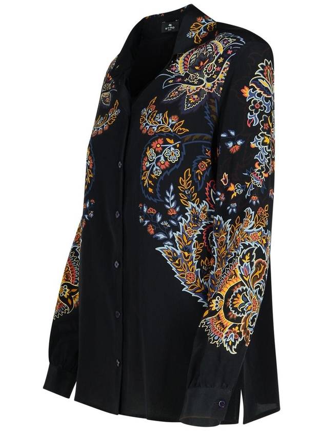 Etro Black Silk Shirt - ETRO - BALAAN 2