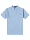 Logo Slim Fit Short Sleeve Polo Shirt Blue - POLO RALPH LAUREN - BALAAN 2