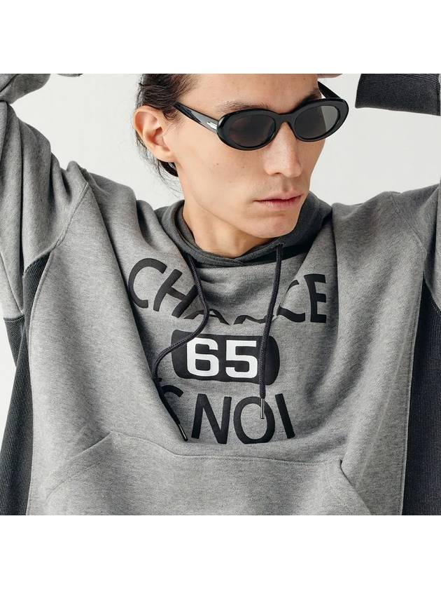 Unisex BAMXHD Basket Sweat Hoodie Mix Gray - CHANCE'S NOI - BALAAN 8