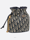 30 Montaigne Drawstring Mini Bucket Bag Blue Dior - DIOR - BALAAN 2