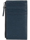 Gancini Zipper Card Wallet Deep Ocean - SALVATORE FERRAGAMO - BALAAN 4