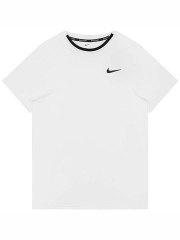 Court Advantage Dri Fit Tennis Short Sleeve T-Shirt White - NIKE - BALAAN 1