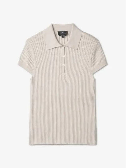 Jess Cotton Polo Shirt White - A.P.C. - BALAAN 2