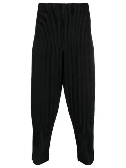 Pleated tapered pants black men s HP39 JF451 15 - ISSEY MIYAKE - BALAAN 1