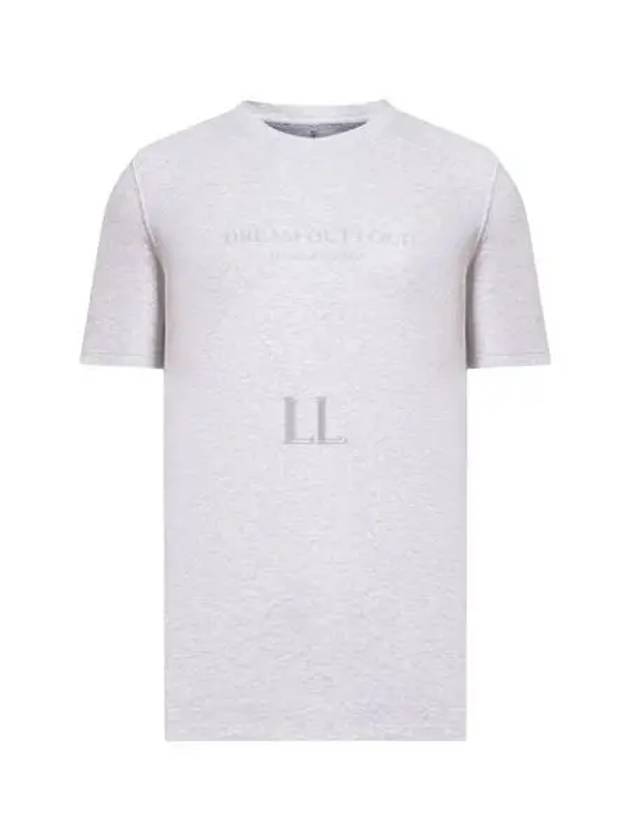 Print Crew Neck Cotton Jersey Short Sleeve T-Shirt Grey - BRUNELLO CUCINELLI - BALAAN 2