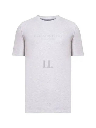 Print Crew Neck Cotton Jersey Short Sleeve T-Shirt Grey - BRUNELLO CUCINELLI - BALAAN 2