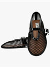 Buckle Strap Mesh Flats Black - ALAIA - BALAAN 4