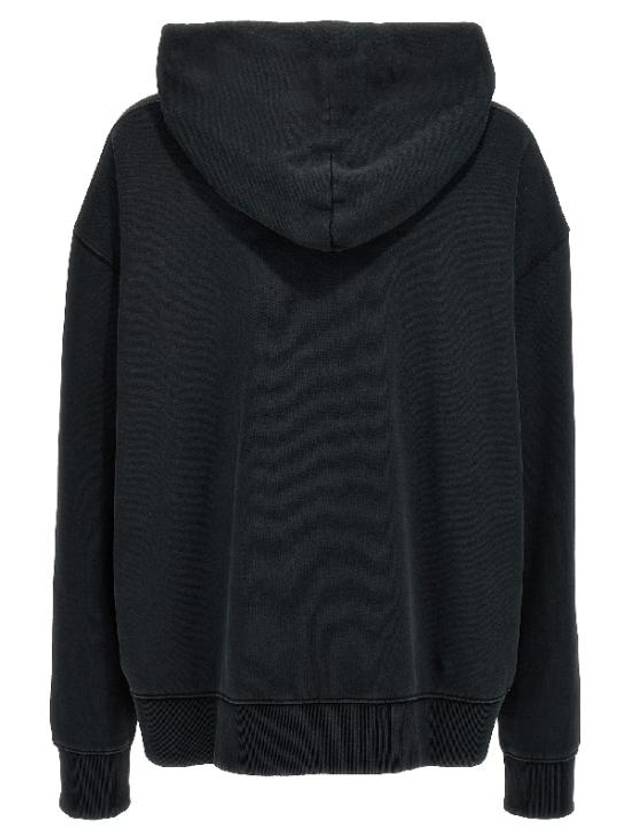 Reverse Logo Cotton Hoodie Black - MAISON MARGIELA - BALAAN 3