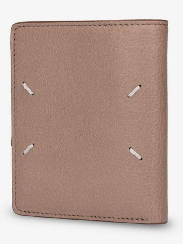 Four-Stitch Leather Half Wallet Pink - MAISON MARGIELA - BALAAN 4