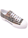 Vintage Check Cotton Sneakers Archive Beige - BURBERRY - BALAAN 4