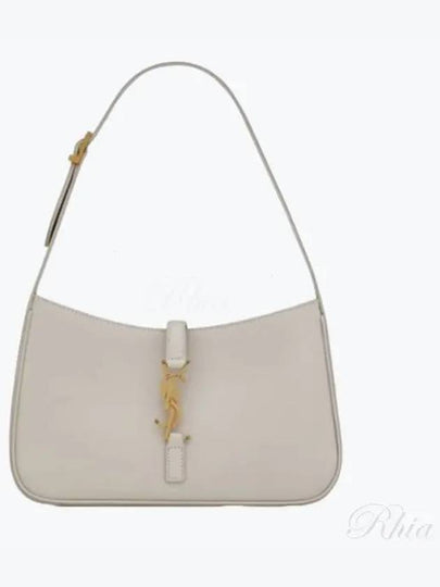 Le 5 A 7 Smooth Leather Hobo Shoulder Bag Blanc Vintage - SAINT LAURENT - BALAAN 2