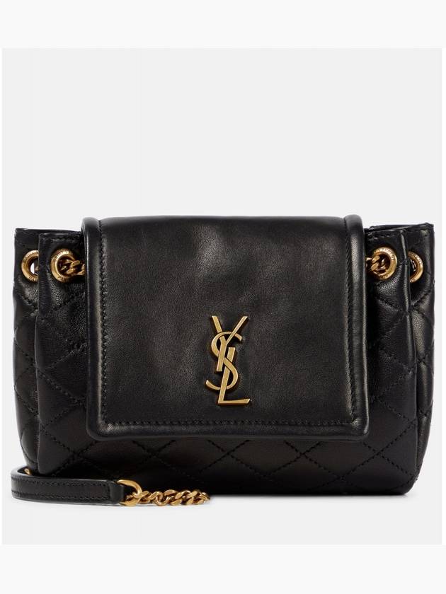 Nolita Lambskin Mini Bag Black - SAINT LAURENT - BALAAN 2