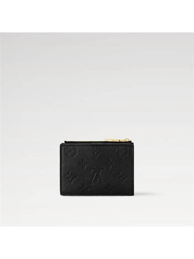 Lisa Monogram Leather Half Wallet Black - LOUIS VUITTON - BALAAN 7