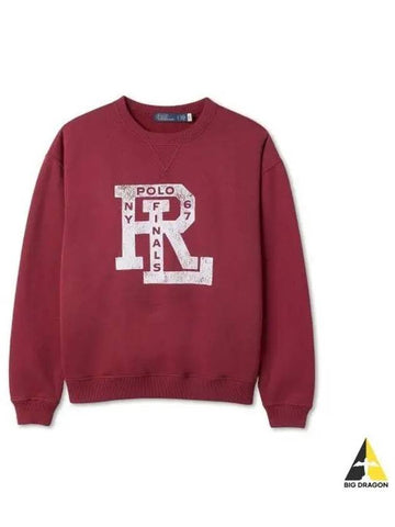 W RL logo fleece sweatshirt red - POLO RALPH LAUREN - BALAAN 1