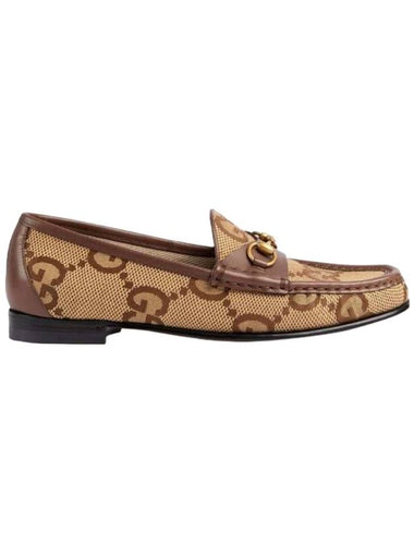 Women's Maxi GG Loafer Camel - GUCCI - BALAAN 1