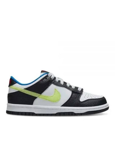 Dunk GS Lemon Twist Low Top Sneakers White Black - NIKE - BALAAN 2