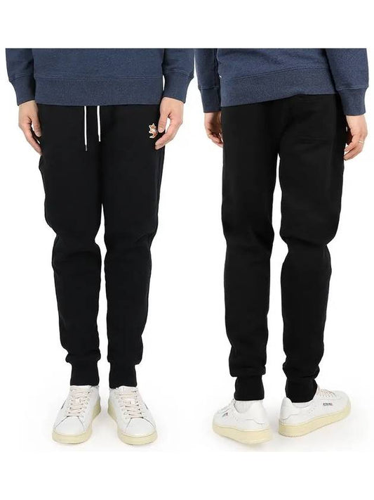 Chillex Fox Patch Classic Track Pants Black - MAISON KITSUNE - BALAAN.