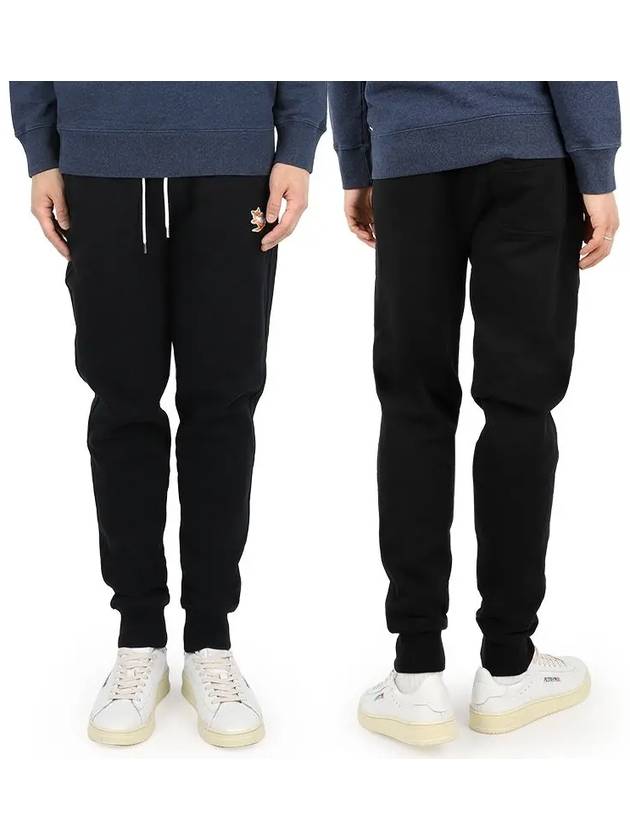 Chillex Fox Patch Classic Track Pants Black - MAISON KITSUNE - BALAAN 3