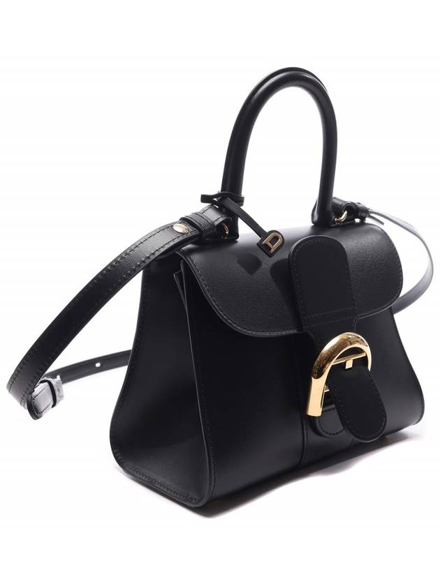 Brillant Mini Box Tote Bag Black - DELVAUX - BALAAN 4