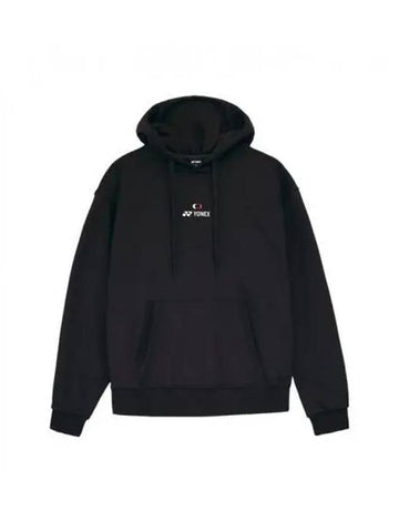 YONEX 233TH001U Black YNX Embroidery Hooded Sweatshirt - YOUNESS - BALAAN 1