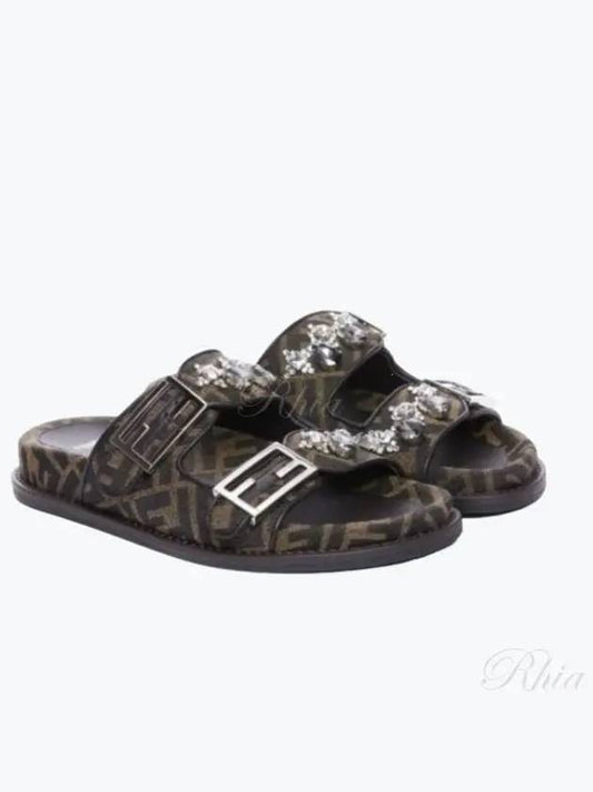 Feel Logo Slippers Black - FENDI - BALAAN 2