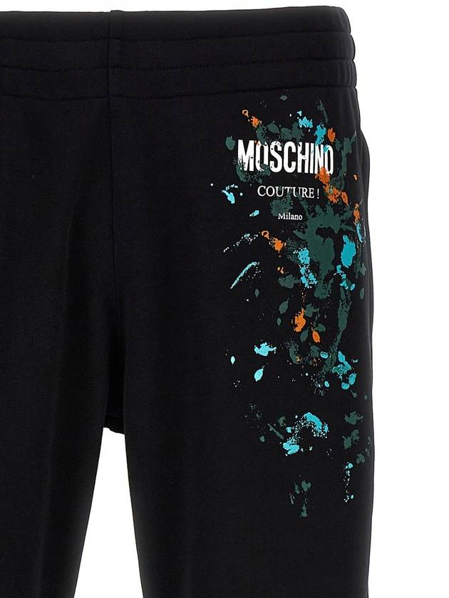 Straight Pants A036220281555 Black - MOSCHINO - BALAAN 4