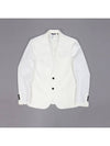 White single cotton blazer jacket WNAN JK122 - IKALOOOK - BALAAN 6